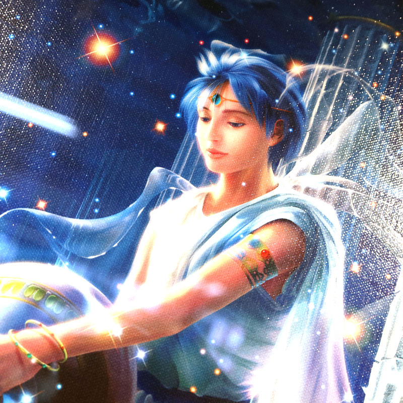 KAGAYA カガヤ アクエリアス 水瓶座 版画 直筆サイン 星座 ジークレー