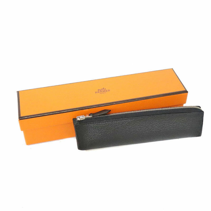 midoriLOVEさん専用】エルメスペンケース本革ブルーシェーヴル