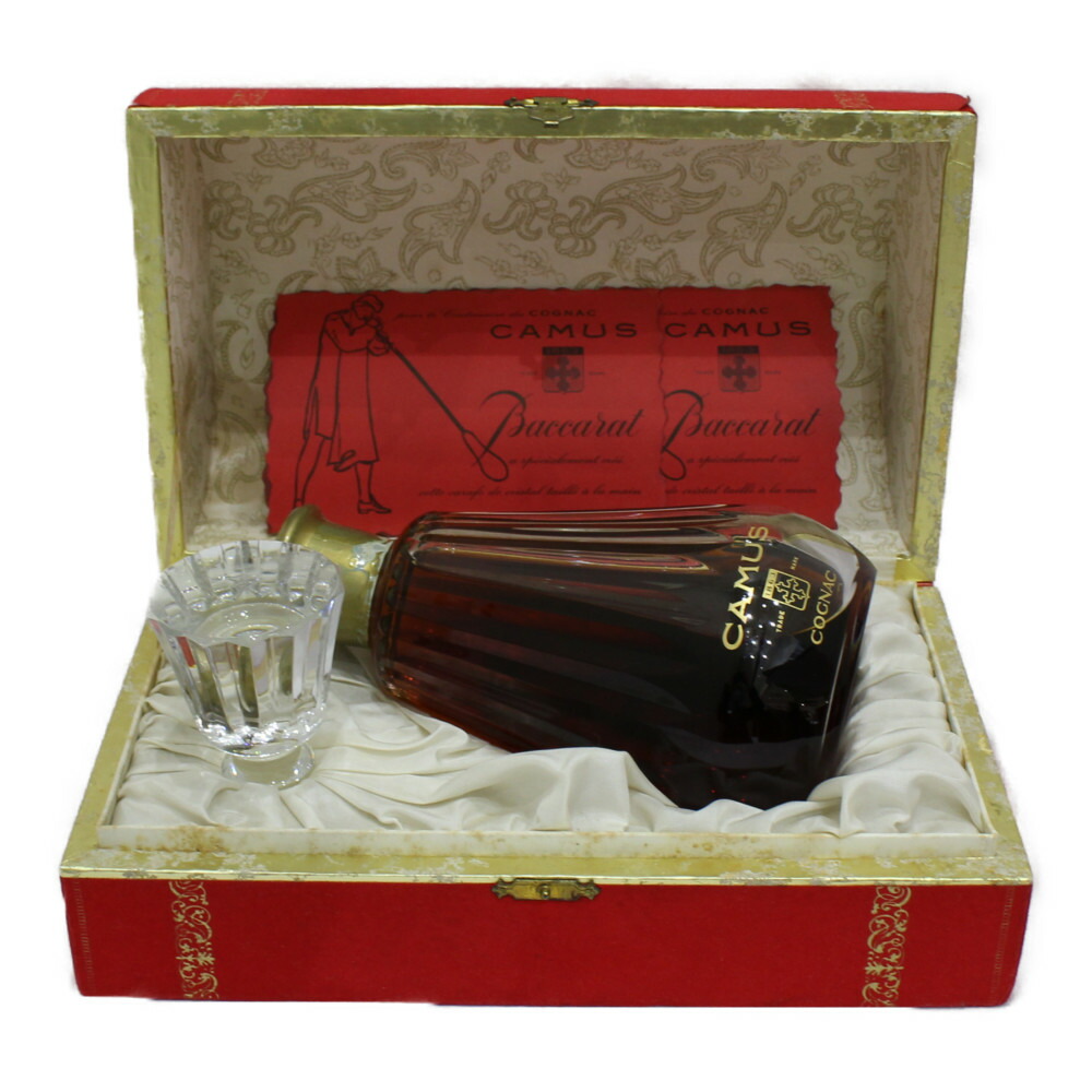 楽天市場】【箱・替え栓付】CAMUS カミュ カラフェ 1863 バカラボトル