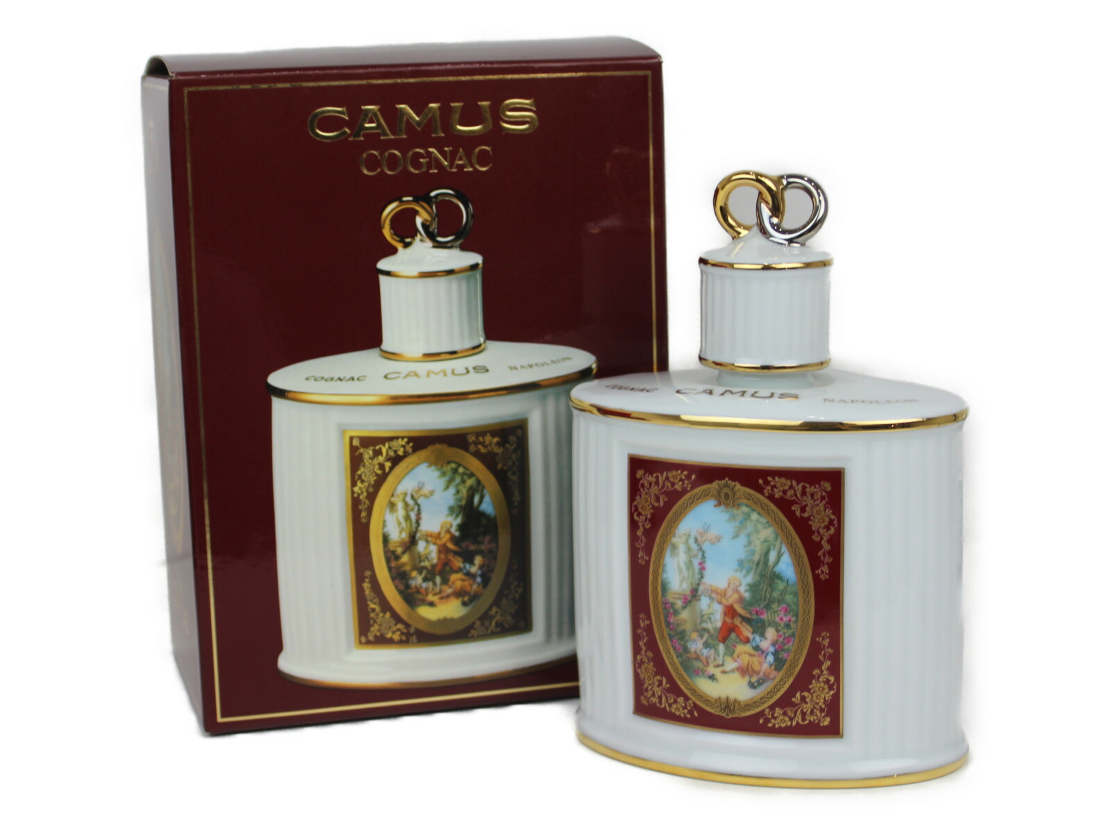 カミュ ナポレオン コニャック 陶器ボトル 藍色 リモージュ 700ml