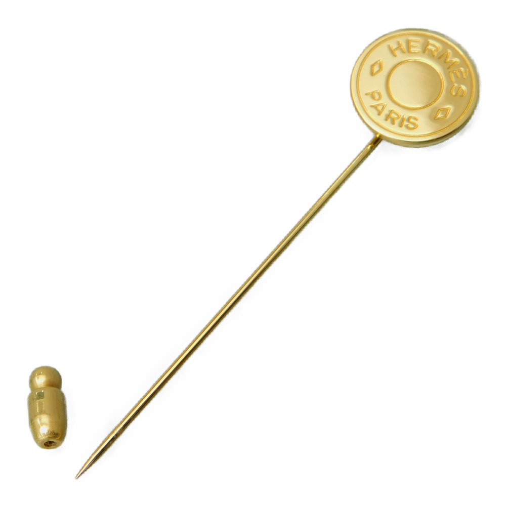 楽天市場】HERMES エルメス セリエ ピンブローチ ゴールド ラウンド 円