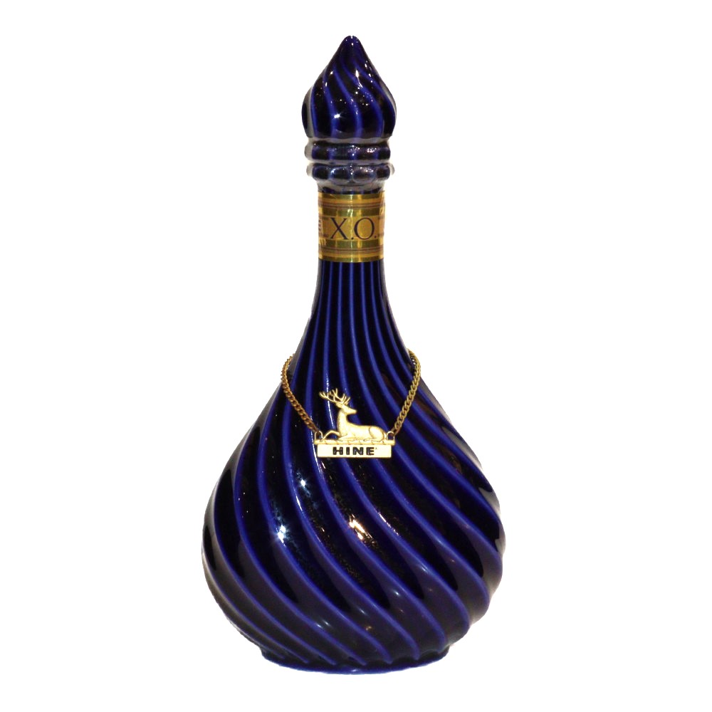 ◎45 未開栓 HINE XO ハイン 鹿 青陶器 700ml ROYAL BLUE リモージュ