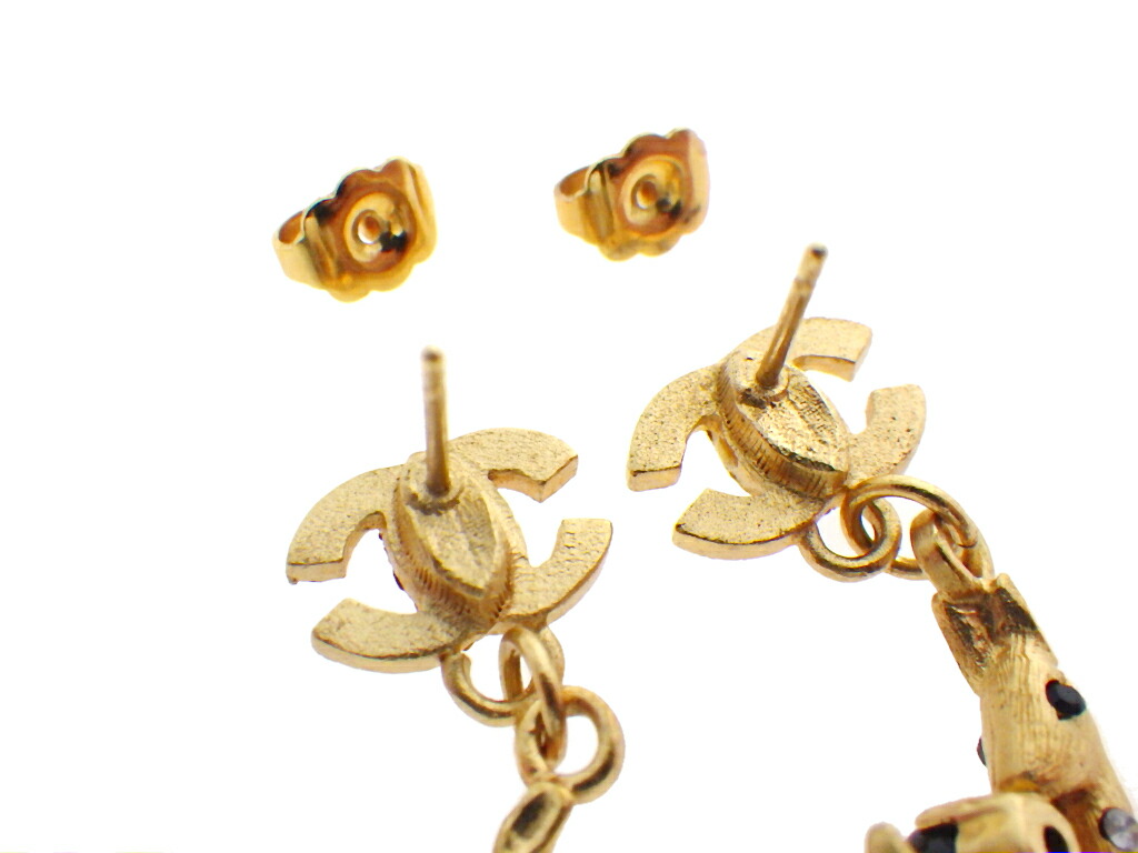 楽天市場】CHANEL シャネル ココマーク ラインストーン付き バンビ