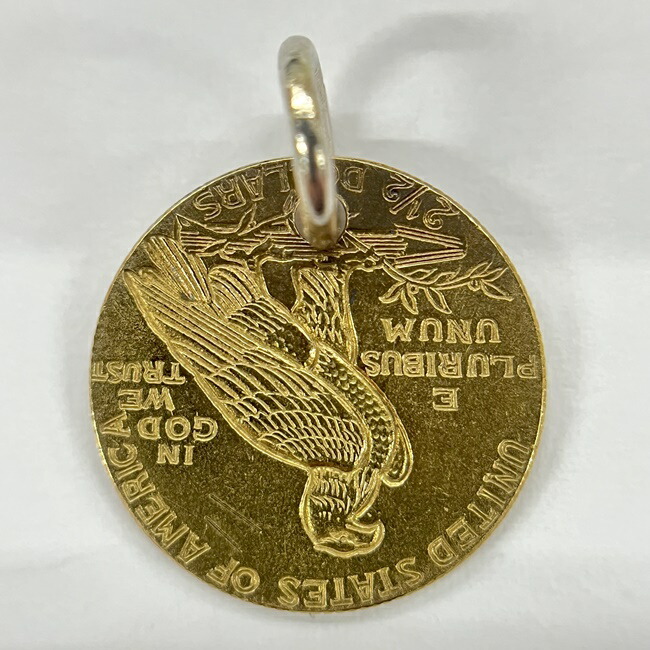 楽天市場】K21.6 インディアン金貨 2.5ドル コイントップ 金貨 総重量