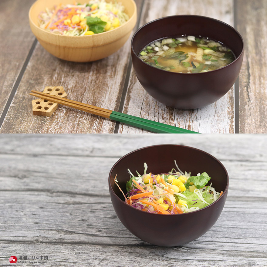 楽天市場】お椀 汁椀 マルチボウル ブラウン 木製 日本製 国内再加工