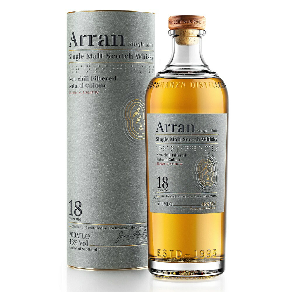 楽天市場】アランモルト 18年 700ml 46度 箱付 Arran 18years