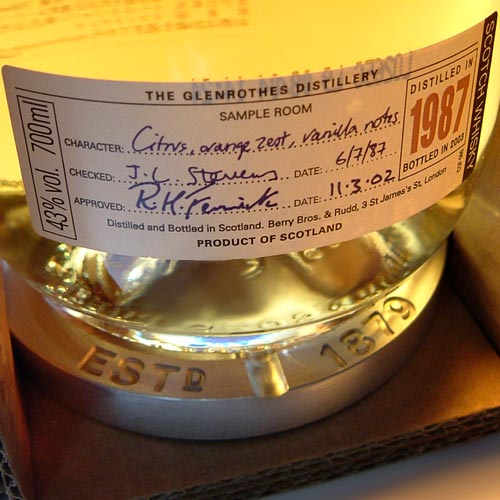 楽天市場】グレンロセス [1987] 700ml 43度 ウィスキー kawahc