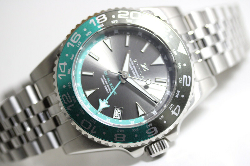 楽天市場】ZEEDA ジーダ DUAL-ZONE デュアルゾーン 40mm GMT搭載 自動