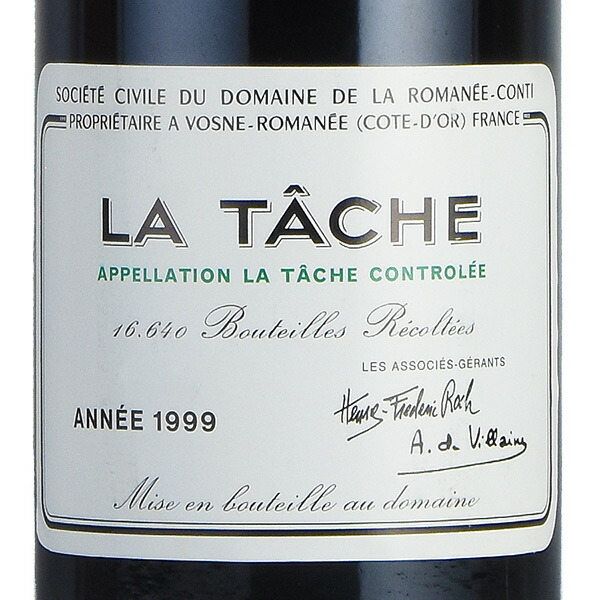 楽天市場】ロマネコンティ ラ ターシュ 1999 ドメーヌ ド ラ ロマネ