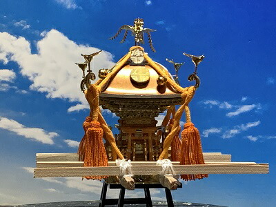 楽天市場】東京都・仲羽田神輿 祭礼神輿 1/16サイズ ケース付き 絶版品