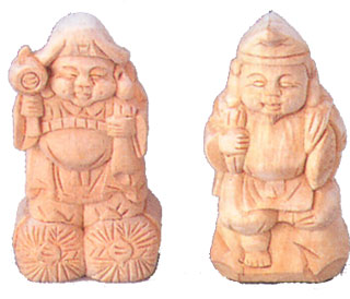 楽天市場】【全品ポイントアップ】神棚・神具 『木彫 恵比寿・大黒 4