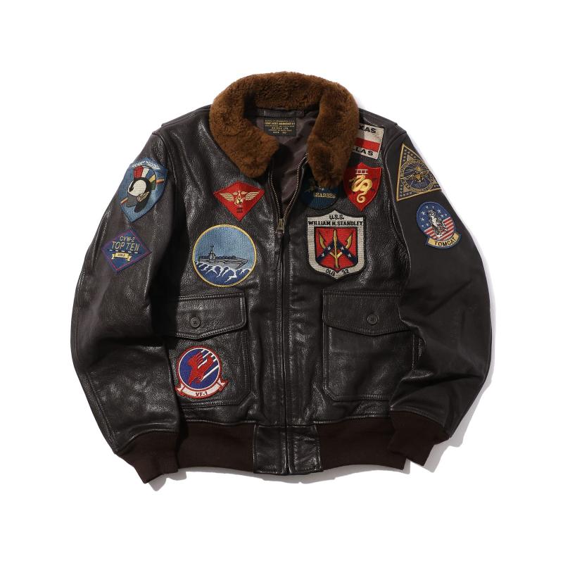 楽天市場】avirex レザー トラック ジャケットの通販