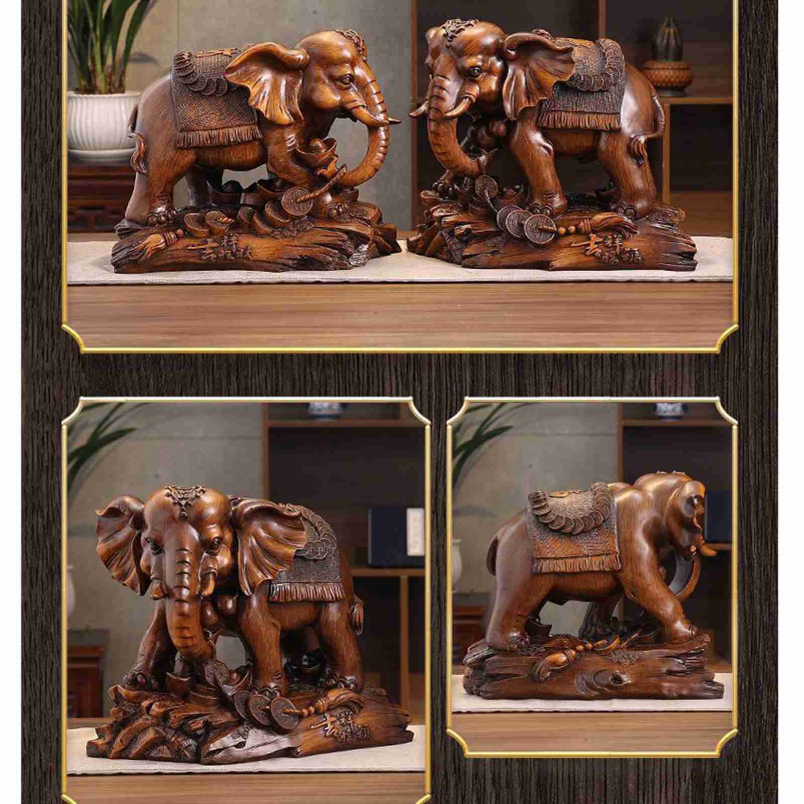 楽天市場】風水グッズ 象の置物 樹脂彫刻 置物 祈願金運 運気上昇 ゾウ