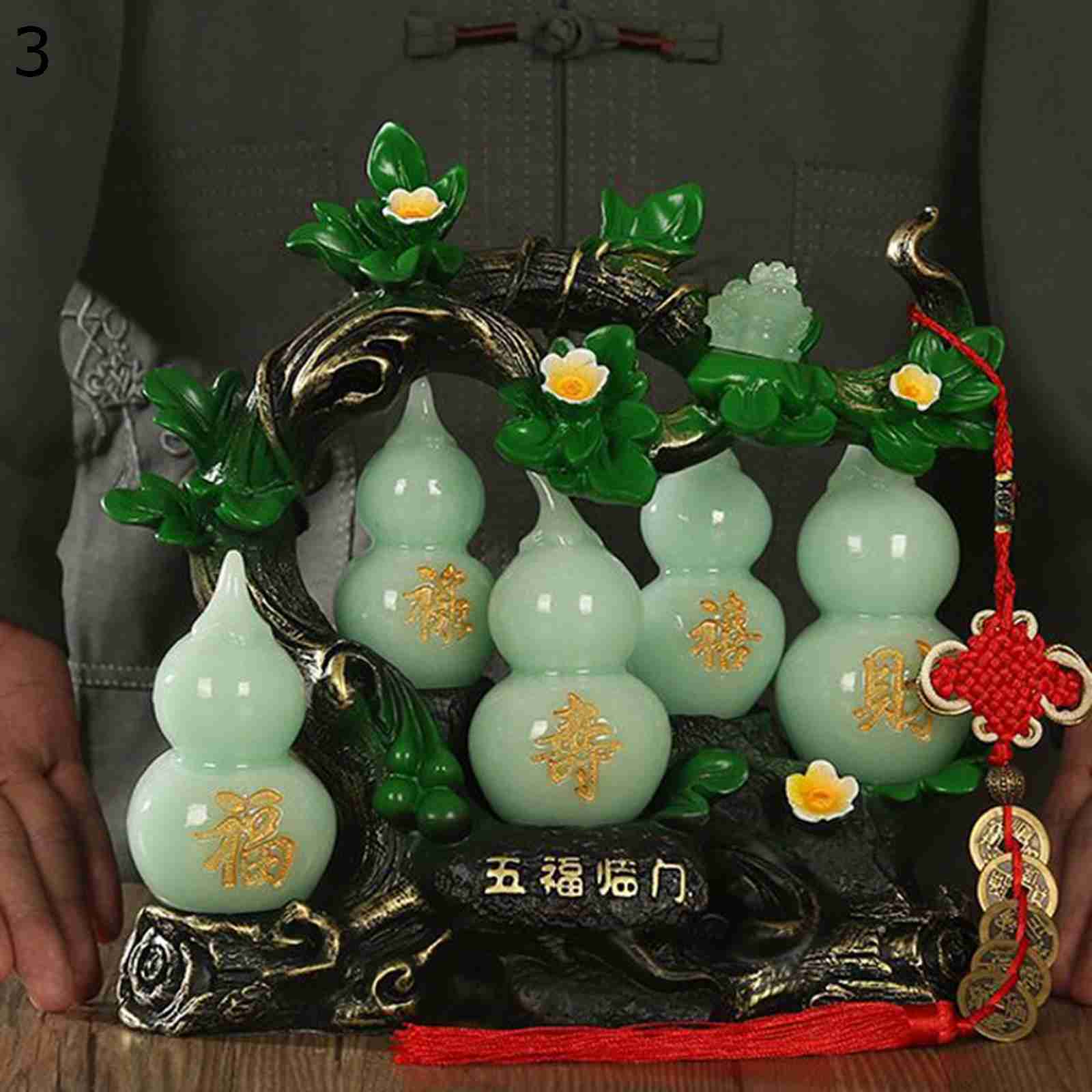 楽天市場】鎮宅ひょうたん 置物 事事如意瓢箪葫蘆 インテリア 装飾用