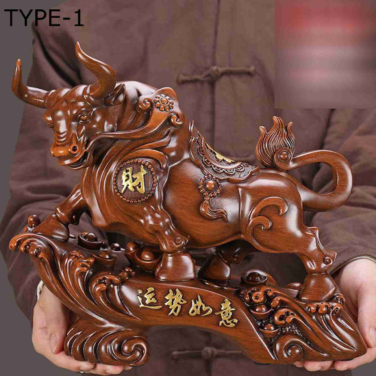 楽天市場】風水置物 牛の置物 牛の彫像 招財 財運 金運アップ 運気