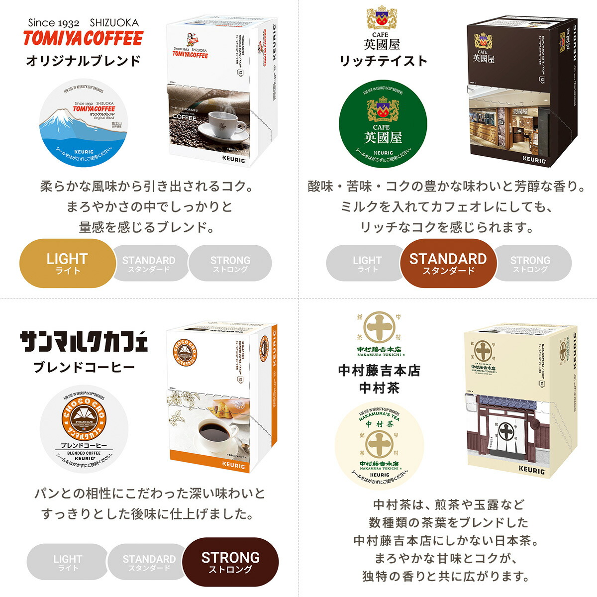 楽天市場】【公式】キューリグ お店の味が楽しめるアソートセット 2箱