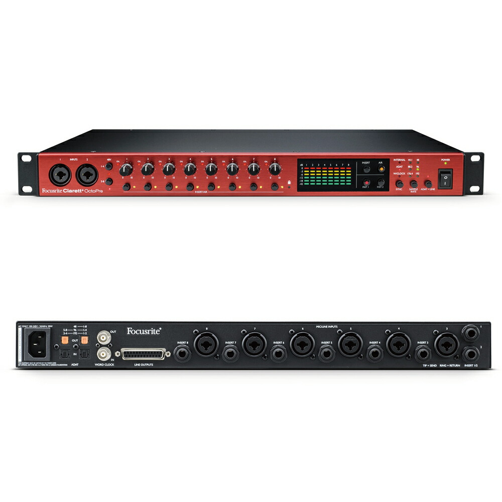Focusrite フォーカスライト/Clarett + 4Pre 18in/8out USBオーディオ