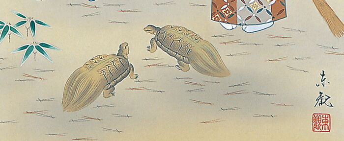 楽天市場】掛け軸 高砂（喜多川東観）送料無料 尺五立 桐箱入 お祝い