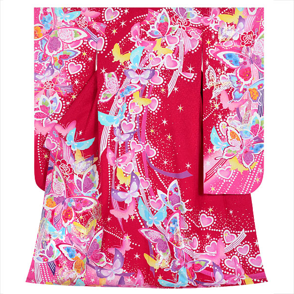 楽天市場】【成人式 振袖 レンタル】RS1638 正絹 赤 ラブリーハート