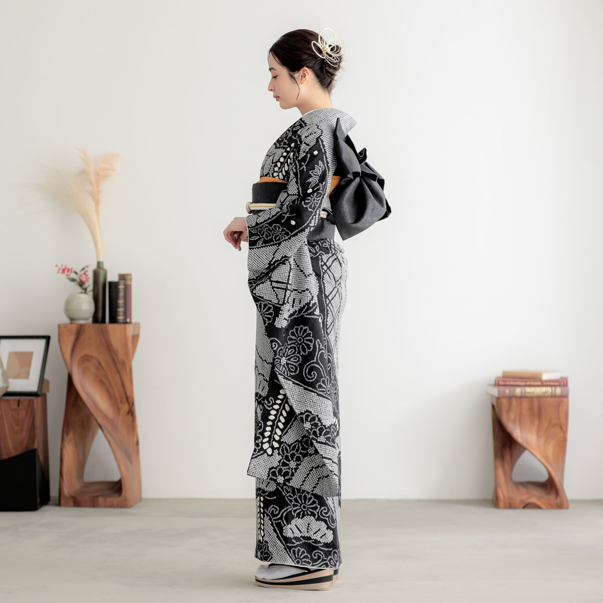 総絞り 振袖 成人式 フルセット 正絹 黒地 楽天市場】【成人式 振袖