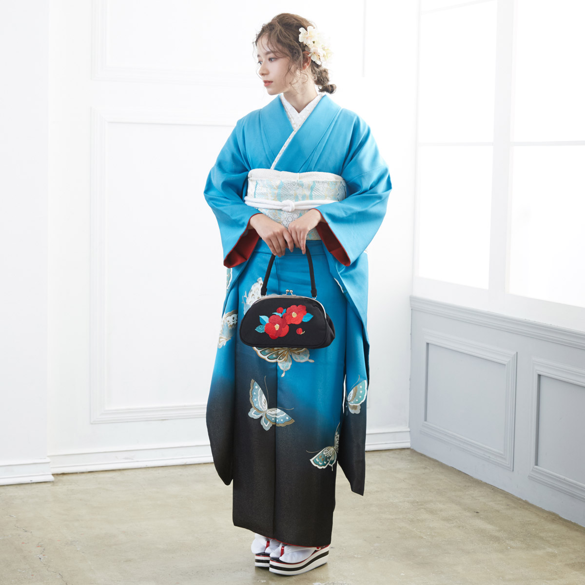 ⭐️特別最終価格❣️8／31迄 振袖フルセット 正絹 成人式 Furisode