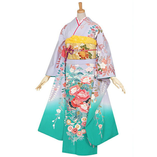 振袖 フルセット 正絹 古典柄 華やか 成人式 20歳 ふりそで m5 正統