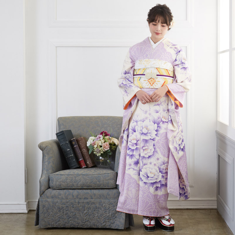 振袖 総絞り 花模様 紗綾形花地紋 薄ピンク 成人式 晴れの 着物 045a p