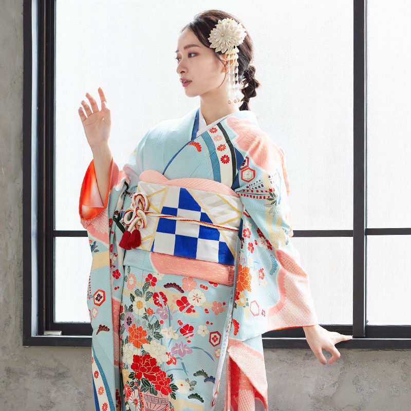 楽天市場】成人式早割クーポン10％オフ【振袖 レンタル】RS801 正絹