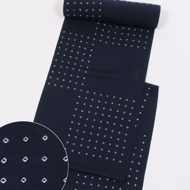 洒落袋帯】一目惚れ級！黒地引箔×鹿子市松□天井鹿子文/粋モダン/424cm