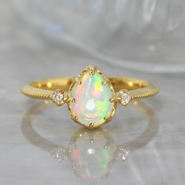 カイラニページ*エチオピア産 オパール•リング エチオピア産オパール