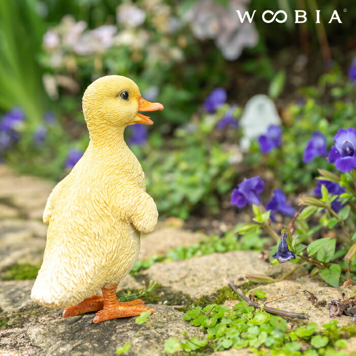 楽天市場】立ち上がったアヒルの子供《 シロアヒル 13cm》〔 WOOBIA