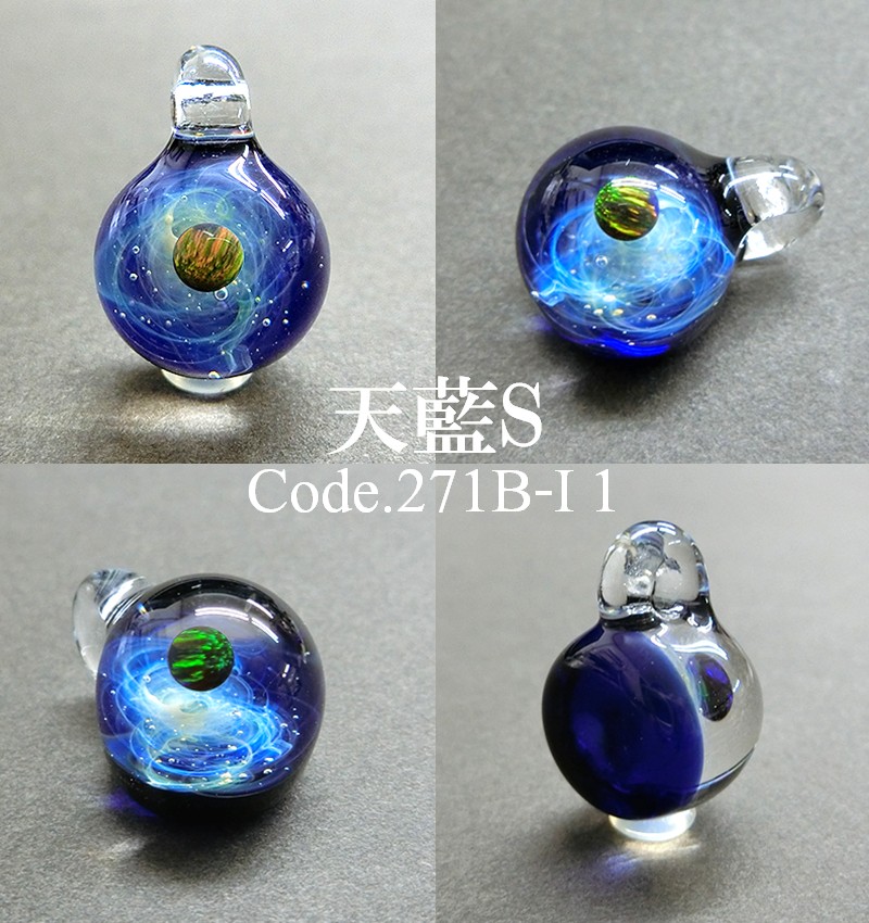 楽天市場】宇宙ガラス ペンダント Sサイズ1.4cm ネックレス 小 05