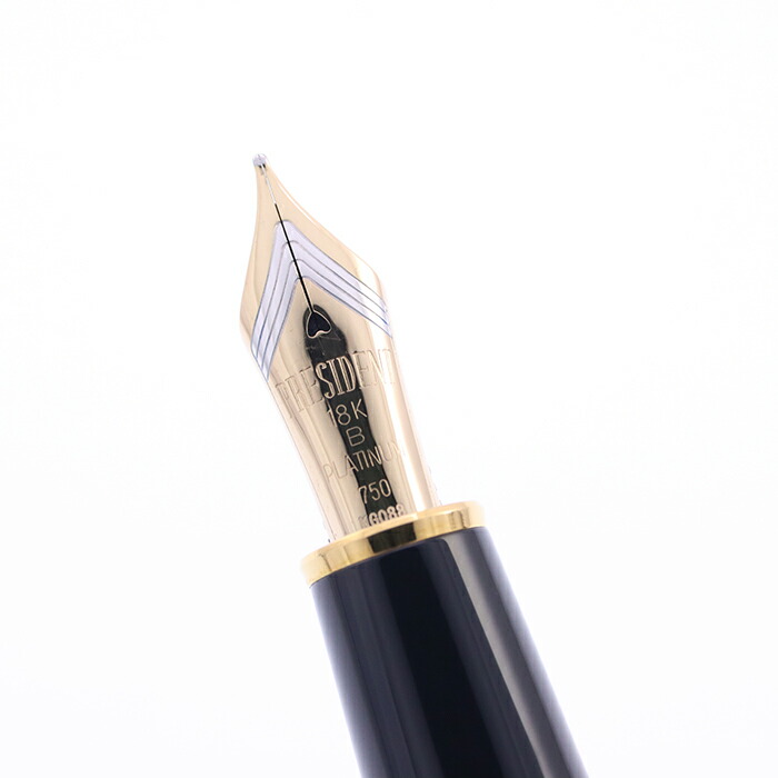 楽天市場】PLATINUM プラチナ 万年筆 出雲 黒柿 グロス仕上げ 太字