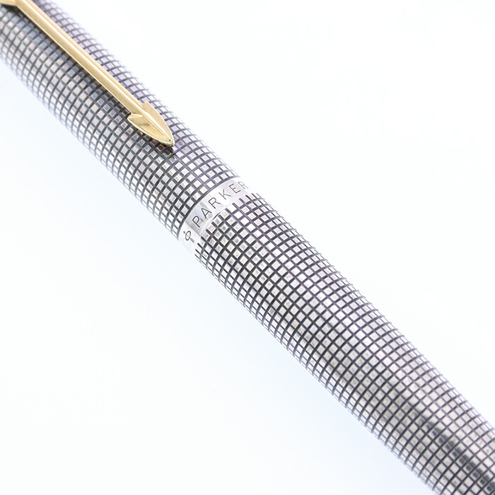 パーカー 75 シズレ 万年筆 M 中字 スターリングシルバー 超音波洗浄済