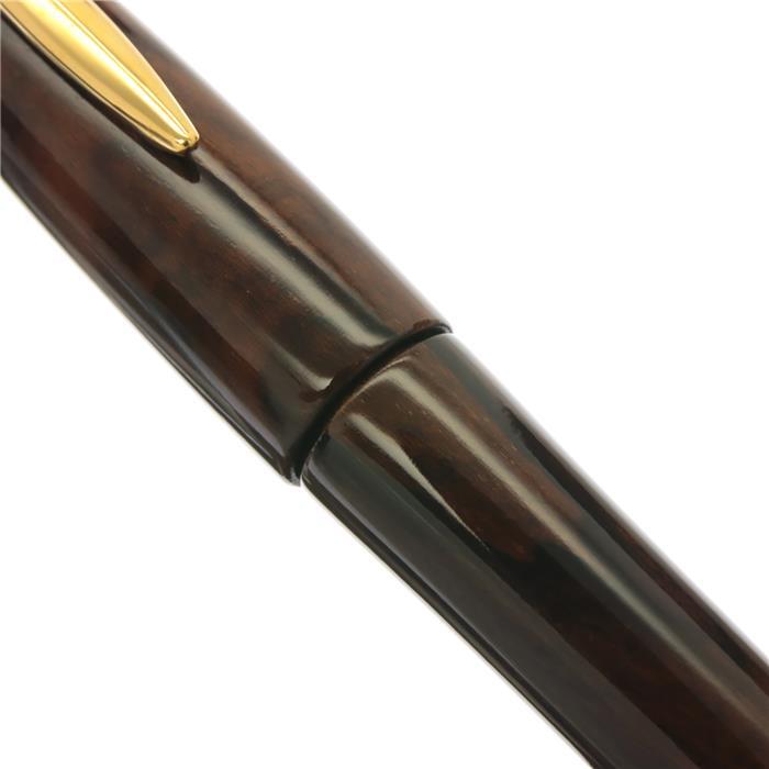 楽天市場】PLATINUM プラチナ 万年筆 出雲 黒柿 グロス仕上げ 太字