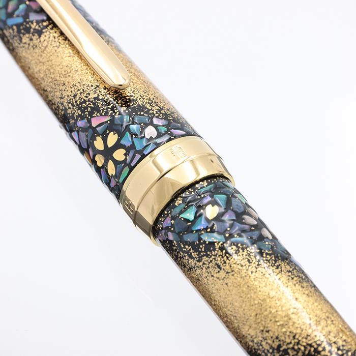 セーラー 万年筆 内閣総理大臣 特別慰労品 桜流れ 螺鈿蒔絵 21K
