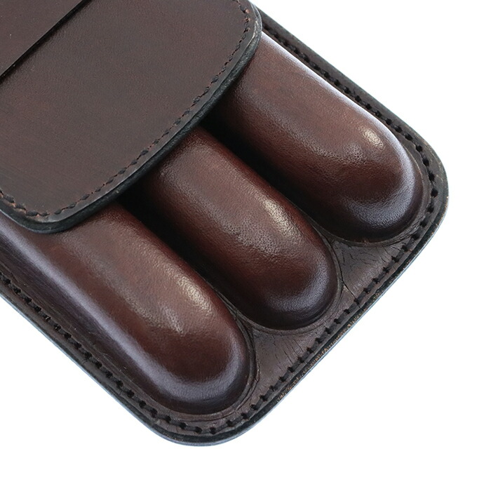 楽天市場】Hans Oster ハンス・オスター ペンケース 3本挿し こげ茶 L