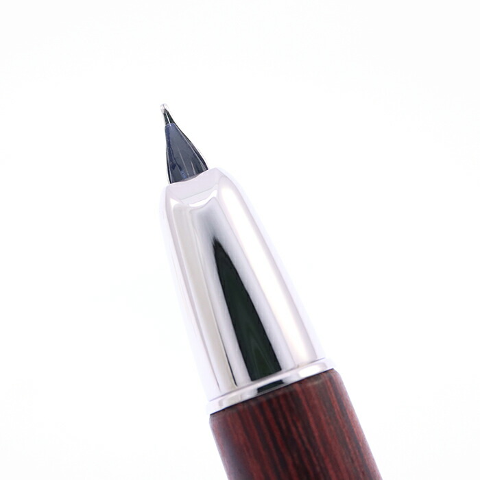 PILOT パイロット 万年筆 キャップレス 木軸 ディープレッド 中字