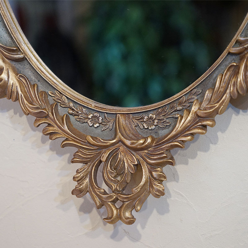 楽天市場】鏡 壁掛け アンティーク クラシック壁掛けミラー オーバル