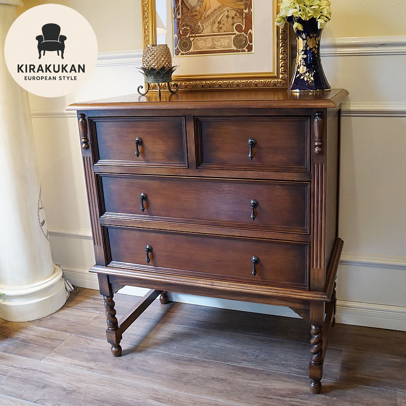 ふ*ぐ様 オークション格安出品☆3段収納+引き出し アンティーク風