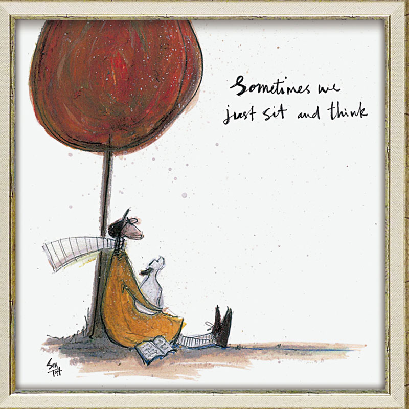 楽天市場】サムトフト 絵画 Sam Toft 「 時にはゆっくり考えよう