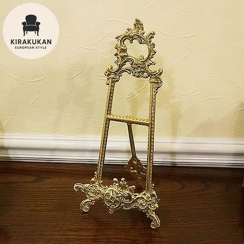 アンティーク風 真鍮イーゼルスタンド