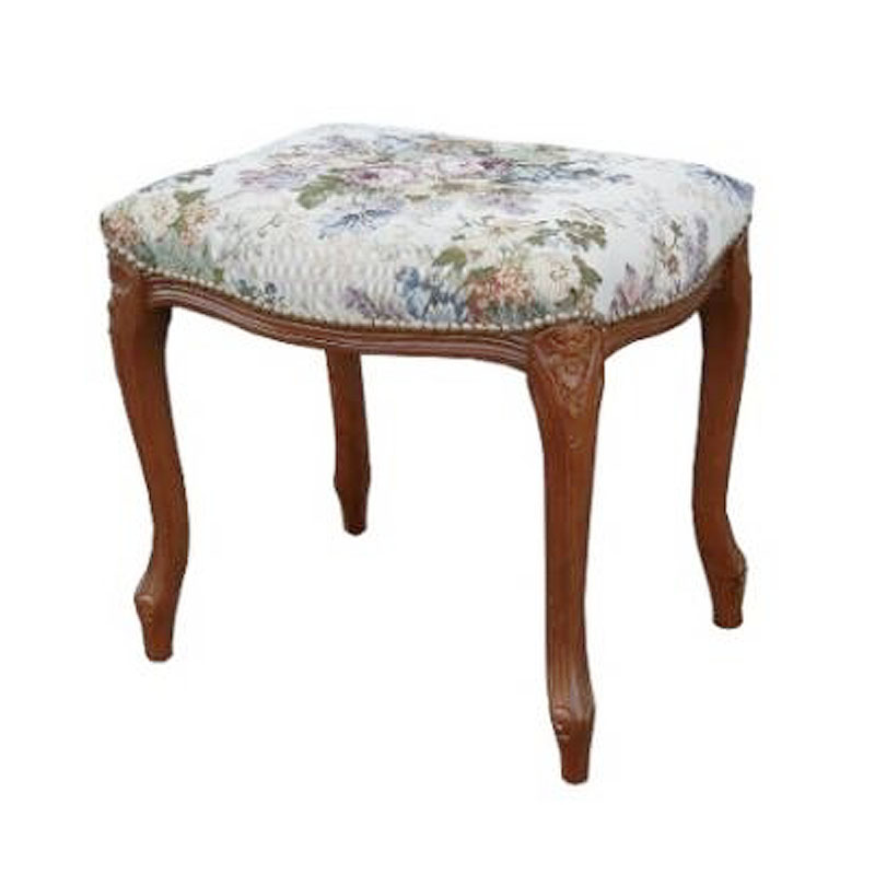 薔薇柄 猫脚スツール 注文 猫脚スツール 薔薇柄