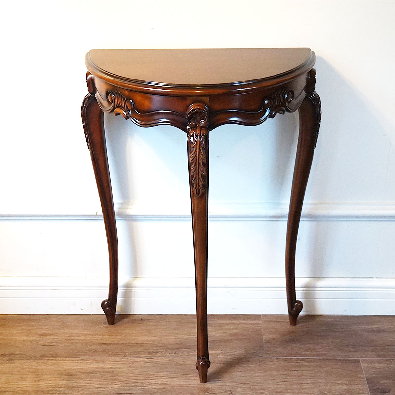 楽天市場】コンソールテーブル アンティーク 幅50 半円 Sサイズ