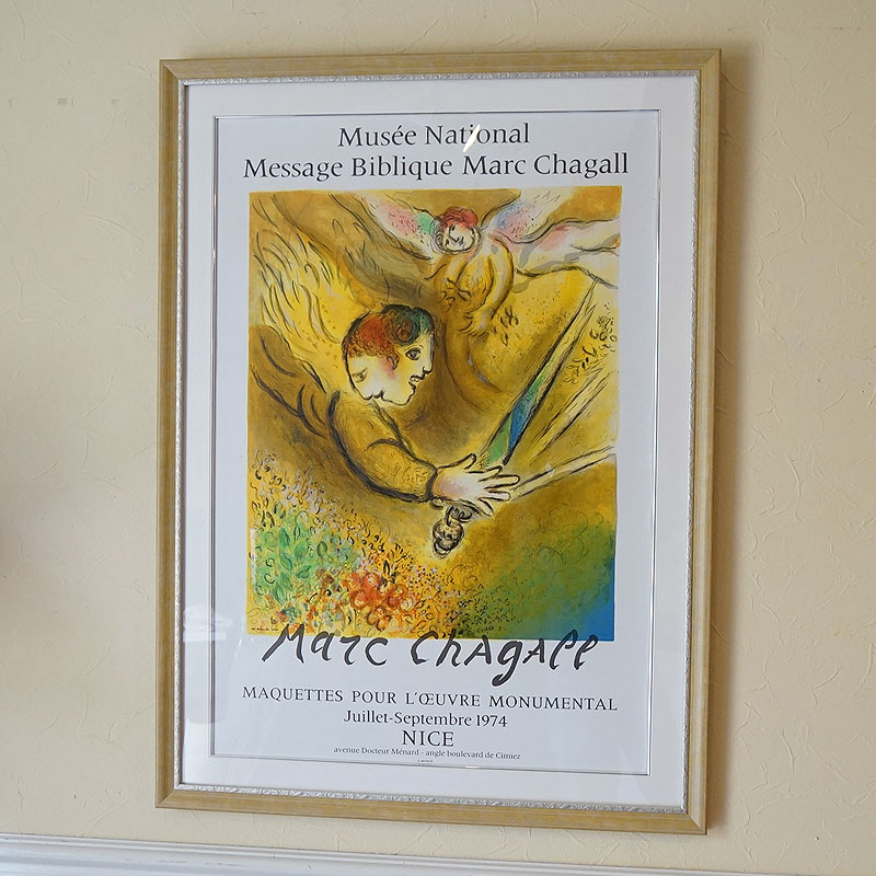 Marc Chagall リトグラフ額装作品 QW4416 Marc Chagall リトグラフ額装