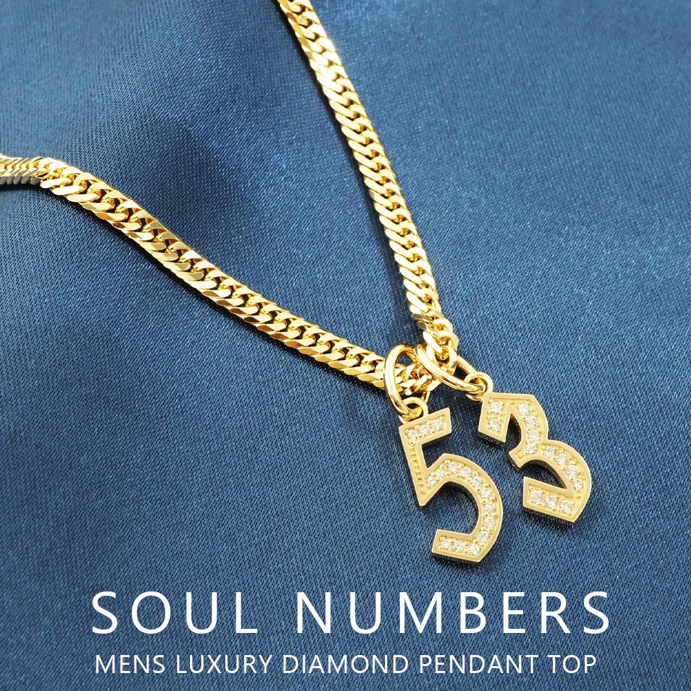 楽天市場】6 ソウルナンバー ペンダント 贅沢メンズジュエリー 数字