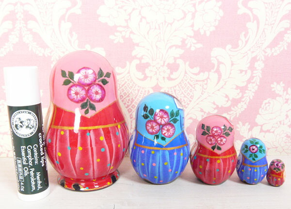 ロシア ピンクのマトリョーシカ 8個セット ロシア ピンクの