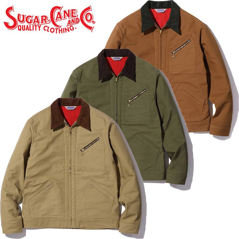 楽天市場】シュガーケーン キャンバス パデッド ワーク ジャケット