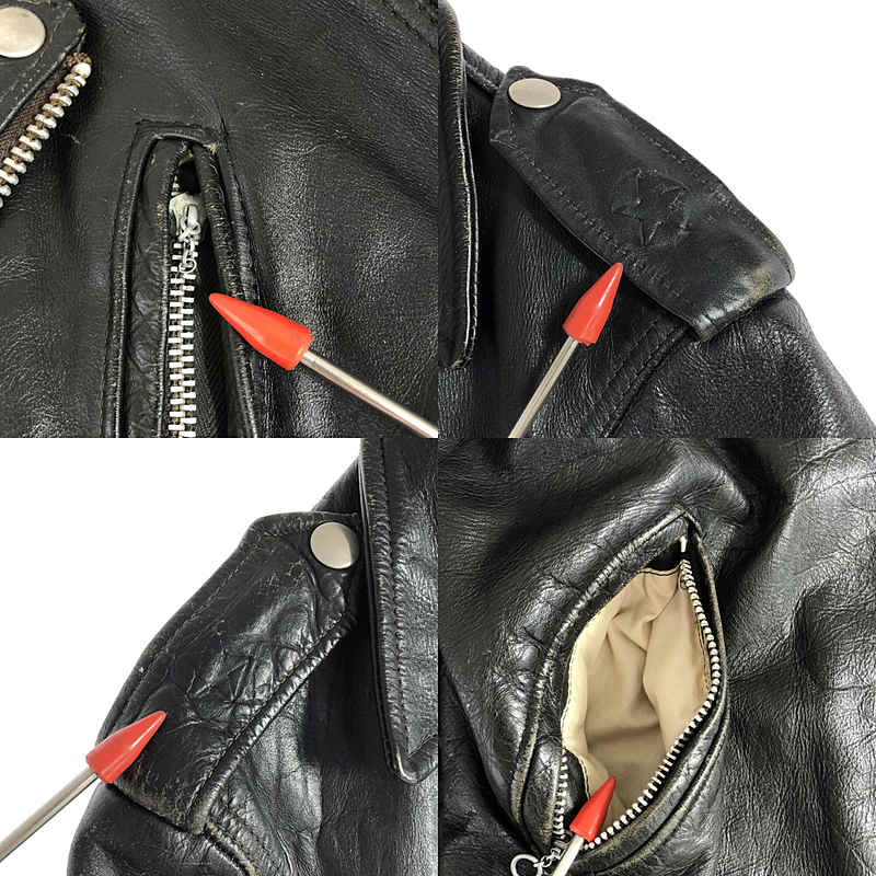 SCHOTT / ショット | 60s ヴィンテージ サボテンタグ レザー 裏地