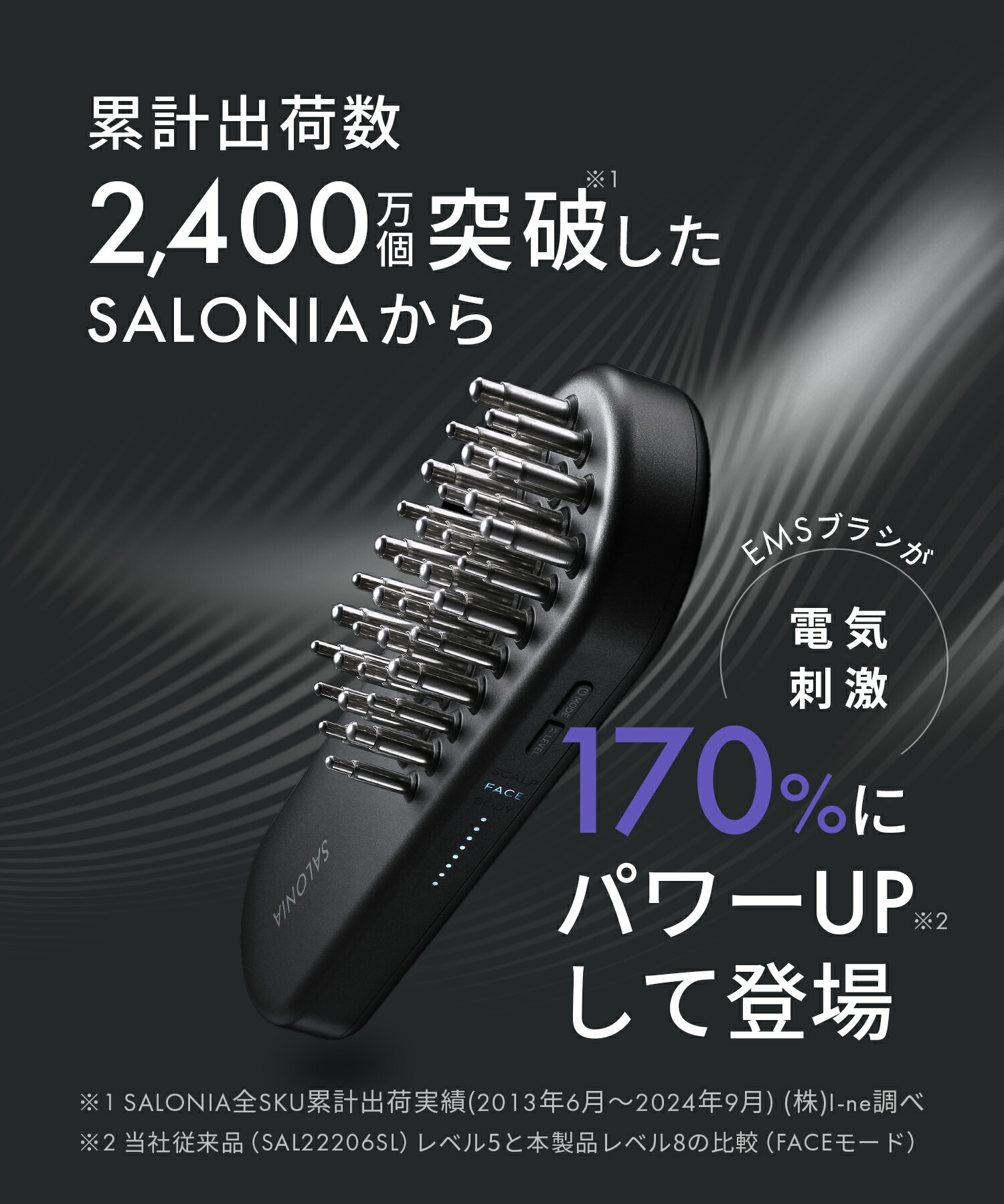楽天市場】《公式店》最上位モデル 【 SALONIA EMS リフトブラシ 3D